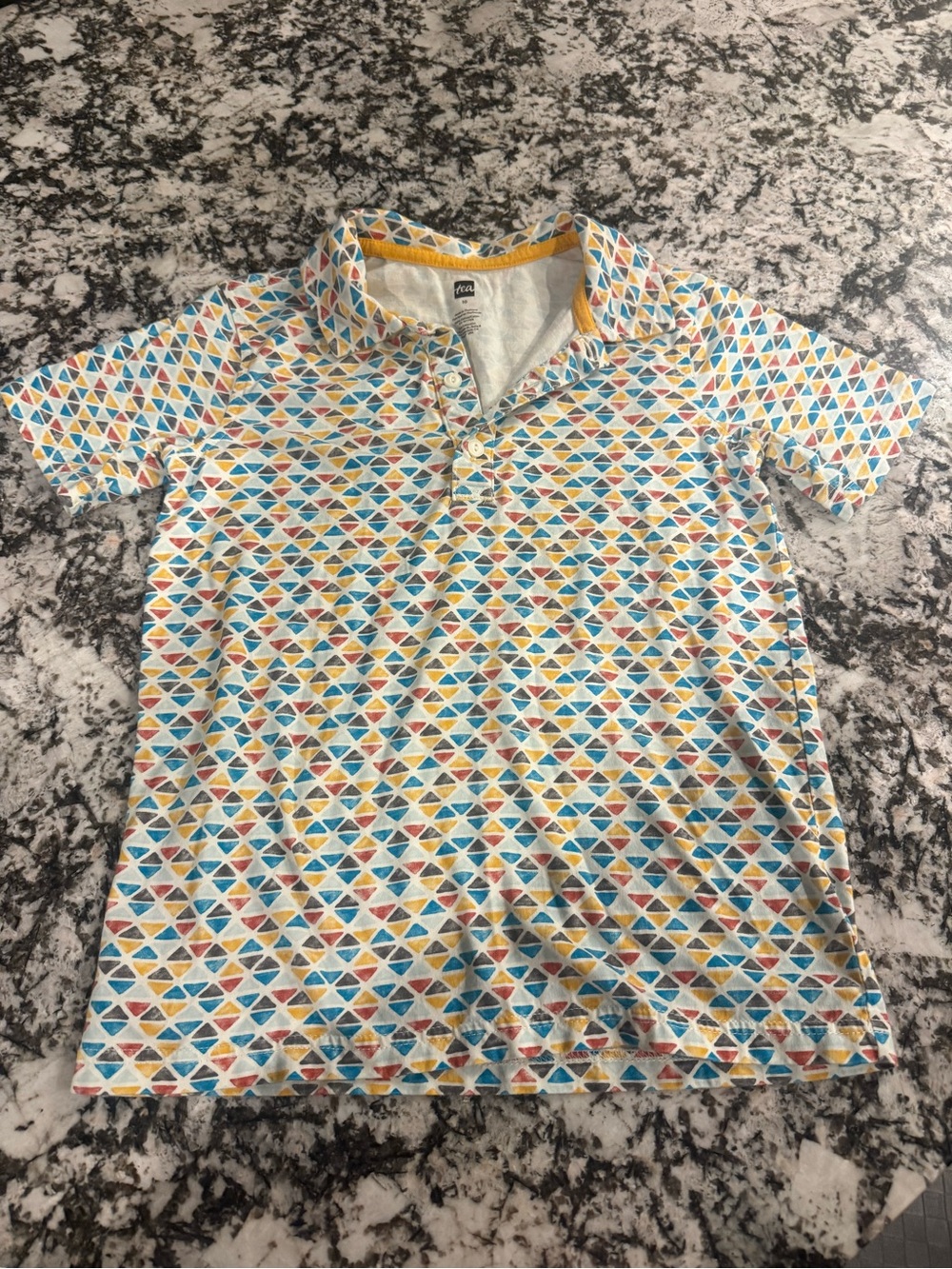 TEA Geometric Triangle Polo boys 10